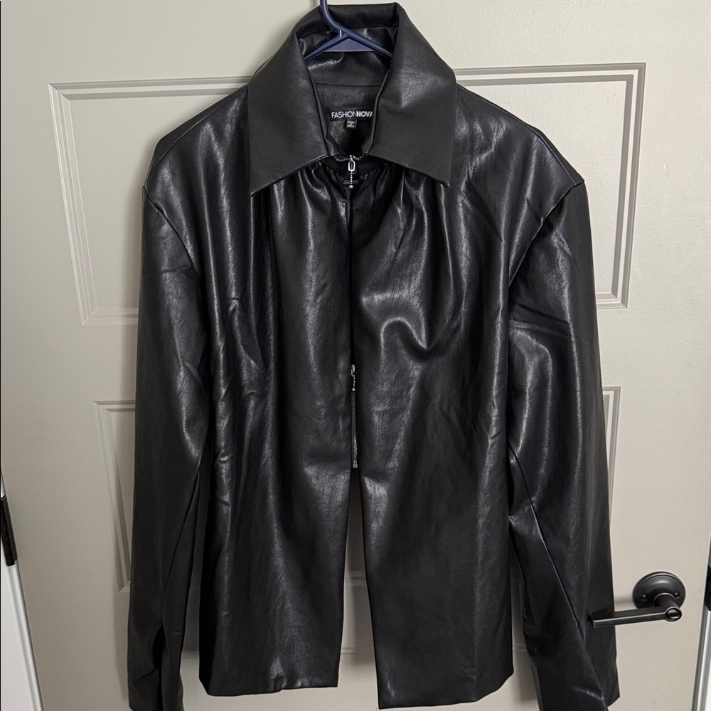 Fashion Nova Black Leather Jacket